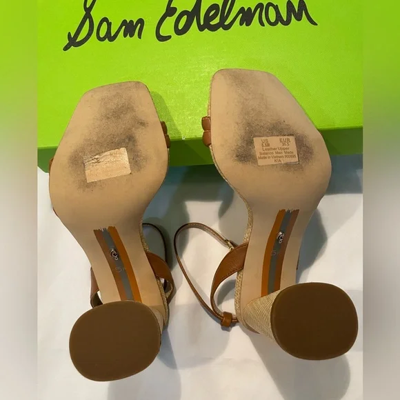 Sam Edelman's Iconic Kia Block Heeled Sandal (5.5) - Picture 7 of 7